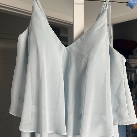 Azazie Mist Bridesmaid Dress - Size A8 - Picture 2 of 6